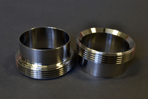 3" Standard Threaded Bevel Seat Ferrule 304 Stainless