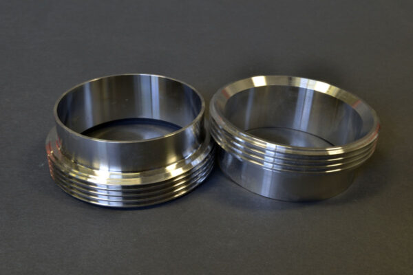4" Standard Threaded Bevel Seat Ferrule 304 Stainless