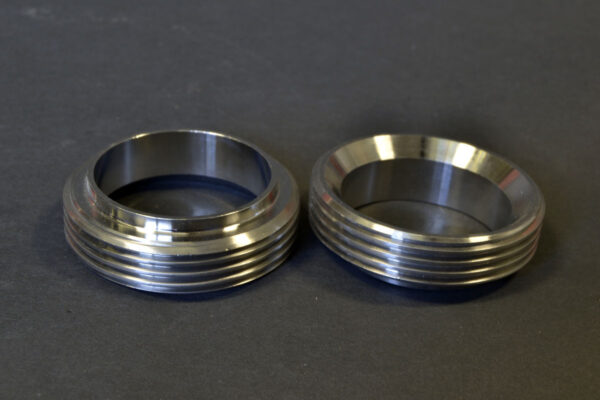 2-Inch Short Threaded Bevel Seat Ferrule 304 Stainless