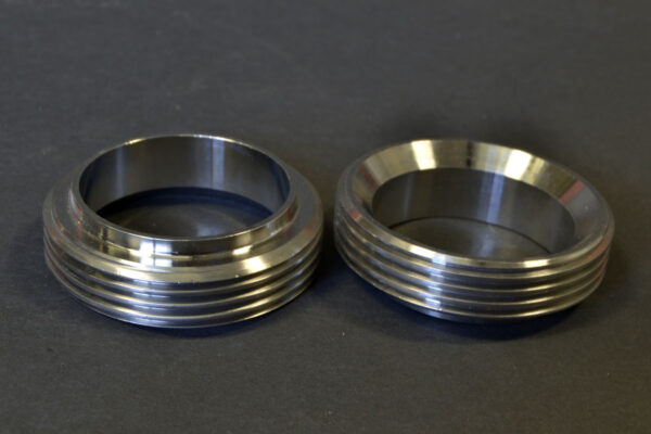 4" Short Threaded Bevel Seat Ferrule 304 Stainless