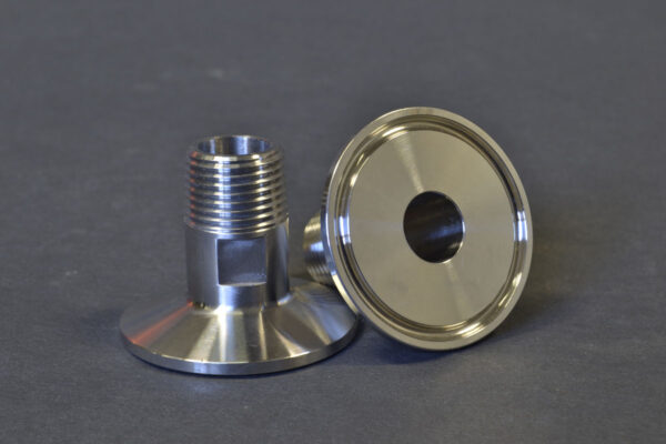 .75" Clamp X 1/2" Mnpt Adapter 316 Stainless
