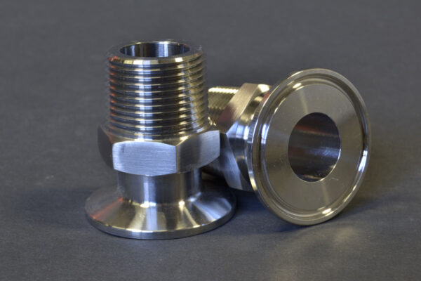 1-Inch Clamp X 1-Inch Mnpt Adapter 304 Stainless