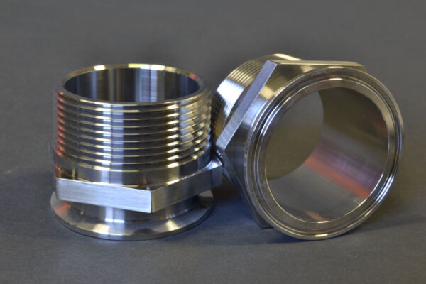 2.5" Clamp X 2.5" Mnpt Adapter 304 Stainless