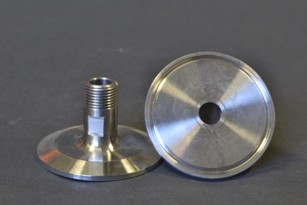 2" Clamp X 3/8" Mnpt Adapter 304 Stainless
