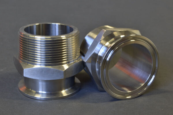 2.5" Clamp X 2" Mnpt Adapter 304 Stainless
