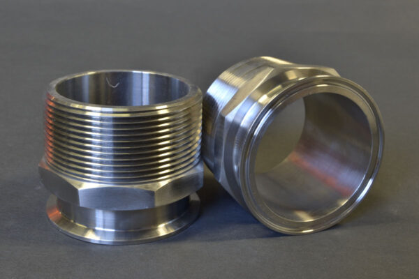 3" Clamp X 3" Mnpt Adapter 304 Stainless