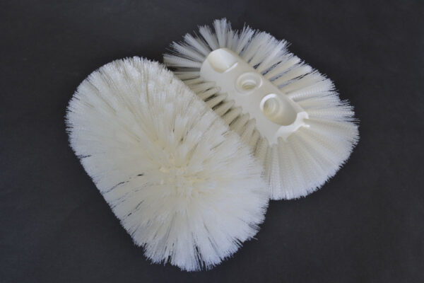 6" X 10.5" Triple Position Tank Brush - White