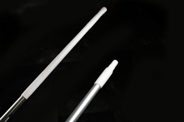 59" Ergonomic Aluminum Handle - White