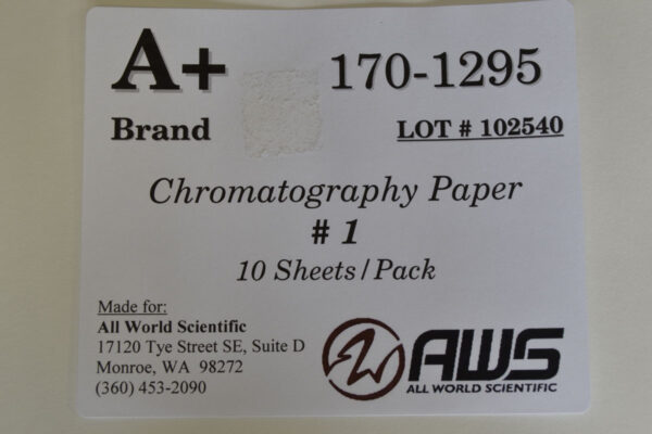 Chromatography Paper #1 - 10/Pack (8 Hr.)