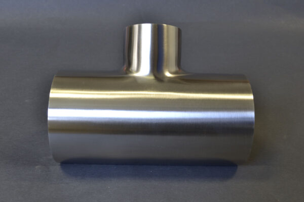 4" X 2.5" Weld Reducing Tee 304 Stainless