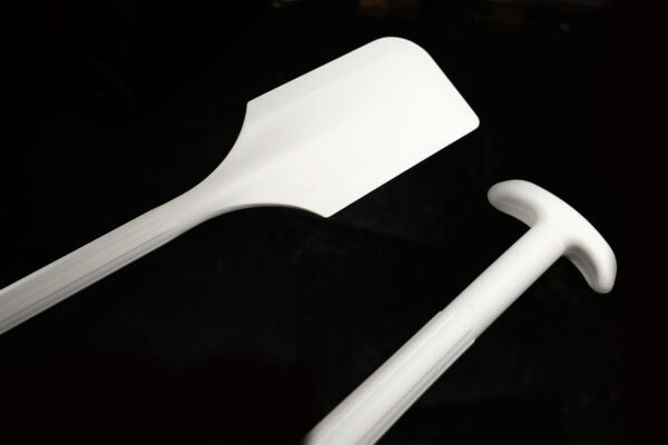 Long Paddle Scraper With Tee Handle - White